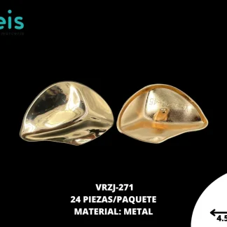 BOTON ZAMACK DORADO 4.5 VRZJ-271