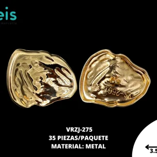 BOTON DORADO 3.5 CM VRZJ-275