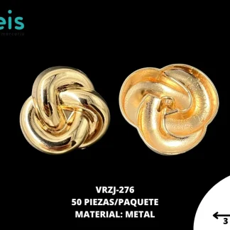 BOTON 3CM VRZJ-276 DORADO 50 PZ/PQT