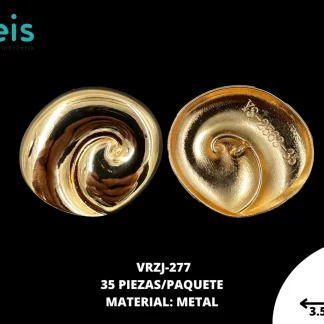 BOTON DORADO 3.5CM VRZJ-277