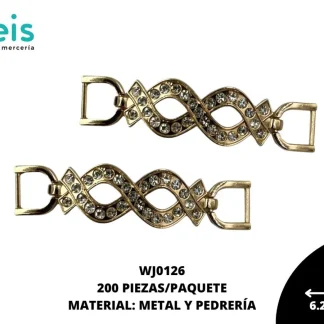 HERRAJE METAL INFINITO PEDRERIA REF: WJ0126 200U/PAQ