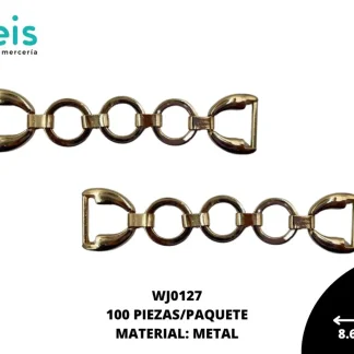 HERRAJE METAL MINI CIRCULOS REF: WJ0127 100U/PAQ