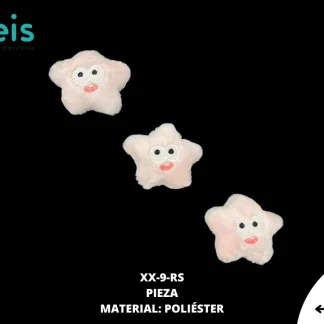 MINI PELUCHE ESTRELLA 25 PZ/PQT ROSA