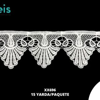 GUIPIUR SEDA DE LECHE PLANO XX696 BLANCO 8 CM 15 YARDAS/PAQUETE
