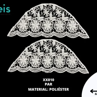 MANGA POLIESTER BRILLOSO POR PAR XX810 50 PAR/PQT BLANCO