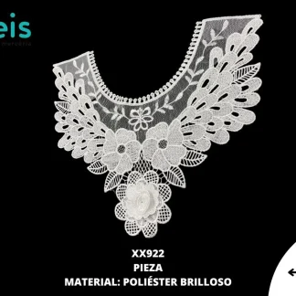 CUELLO POLIESTER SEDA DE LECHE XX922 25 PZ/PQT BLANCO