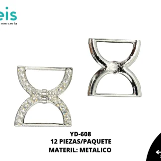HERRAJE METAL TIPO MOÑO YD-608 DORADO CRISTAL