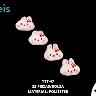 MINI PELUCHE CONEJO CEREZA 25 PZ/PQT