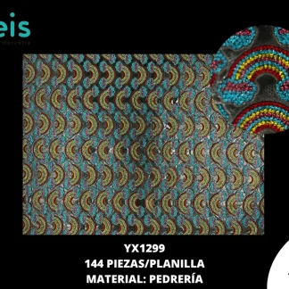 PEDRERIA PLANILLAS ARCOIRIS 144 PZ/PQT YX1299 MULTICOLOR