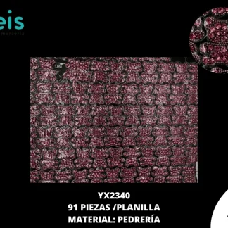 PEDRERIA PLANILLAS OSOS ROSA 91 PZ/PQT YX2340 ROSA