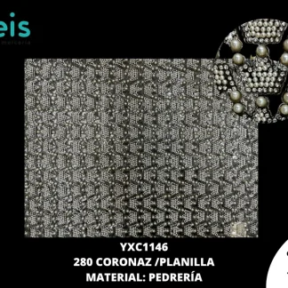 PEDRERIA PLANILLAS CORONAS 280 PZ/PQT YXC1146PL PLATEADO