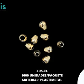 PUNTERA DORADA 10MM 1000 PIEZAS PAQUETE