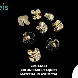 BOTON PLASTIMETAL PATA DECORADO 34L ZDS-142-34