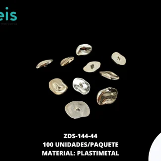 BOTON PLASTICO PATA AMORFO 44L 100 PZ/PAQ