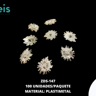 BOTON PLASTICO PATA 70L DORADO 100 PZ/PAQ
