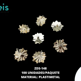 BOTON PLASTICO PATA LINEA AMORFO 62L 100 PZ/PAQ