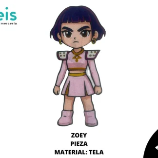 PARCHES ESTAMPADO GUERRERA KPOP ZOEY MORADO
