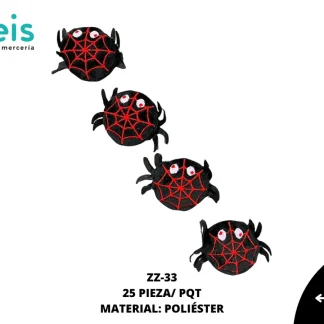 MINI PELUCHE ARAÑA 25 PZ/PQT