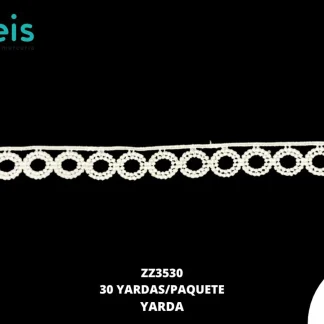 GUIPIUR SEDA DE LECHE PLANO ZZ3530 BLANCO 2 CM 30 YARDAS/PAQUETE