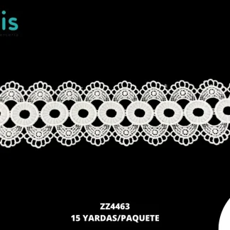 GUIPIUR SEDA DE LECHE PLANO ZZ4463 BLANCO 8 CM 15 YARDAS/PAQUETE