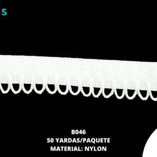 TIRANTE PARA BRASIER CON ORILLA B046 1CM BLANCO