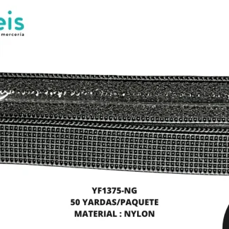 TIRANTE PARA BRASIER ANTIDESLIZANTE YF1375-NG 1CM NEGRO
