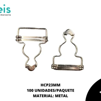 HEBILLA ALAMBRE PARA PETO 100 PZ NIQUEL