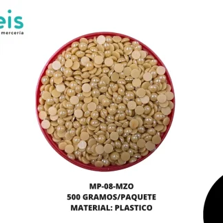 MEDIA PERLA CERAMICA MOSTAZA 8MM / 5000 PZ
